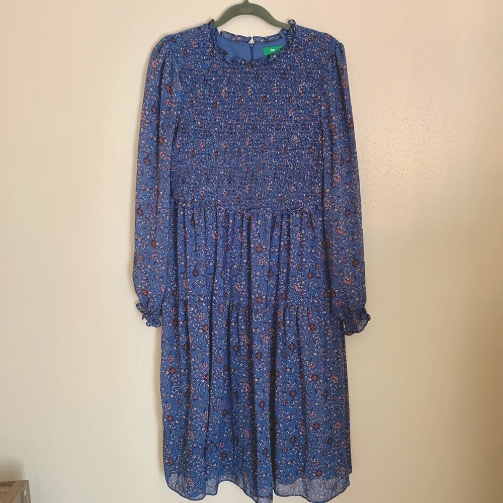 Dip Boho Tiered Prairie MIDI Dress 14